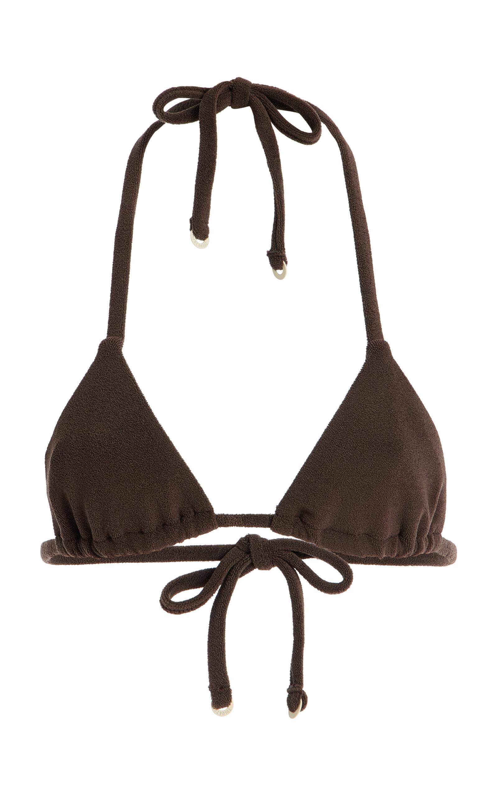 Zulu & Zephyr Towelling Triangle Bikini Top - Moda Operandi by ZULU&ZEPHYR
