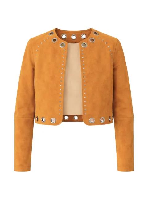 Darby studded suede jacket by ZUT