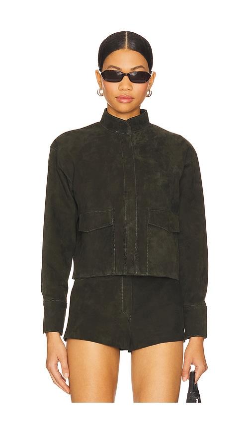 ZUT x REVOLVE Remon Suede Jacket in Olive by ZUT