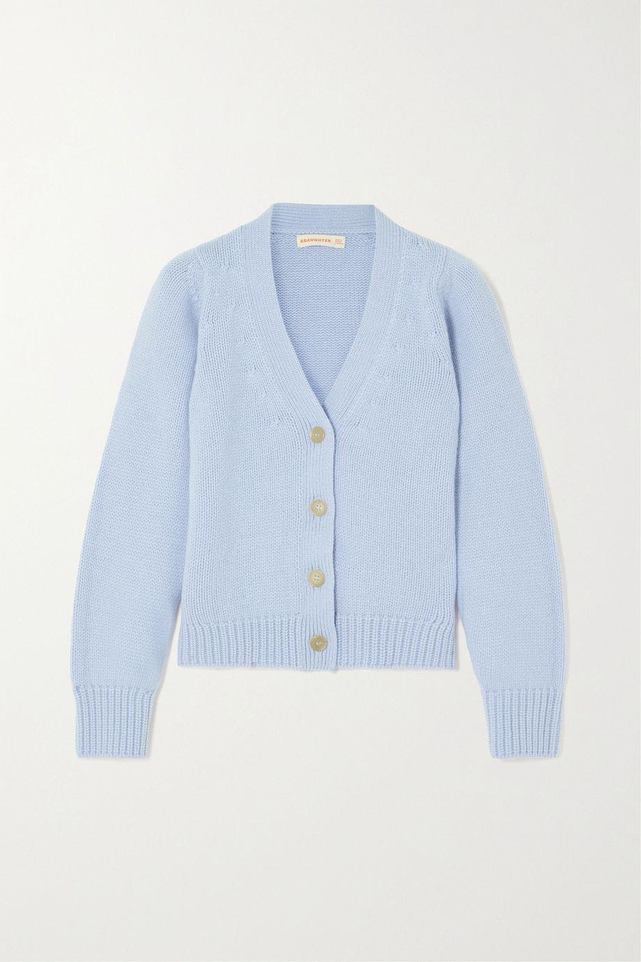 Shea merino wool and cashmere-blend cardigan by &DAUGHTER