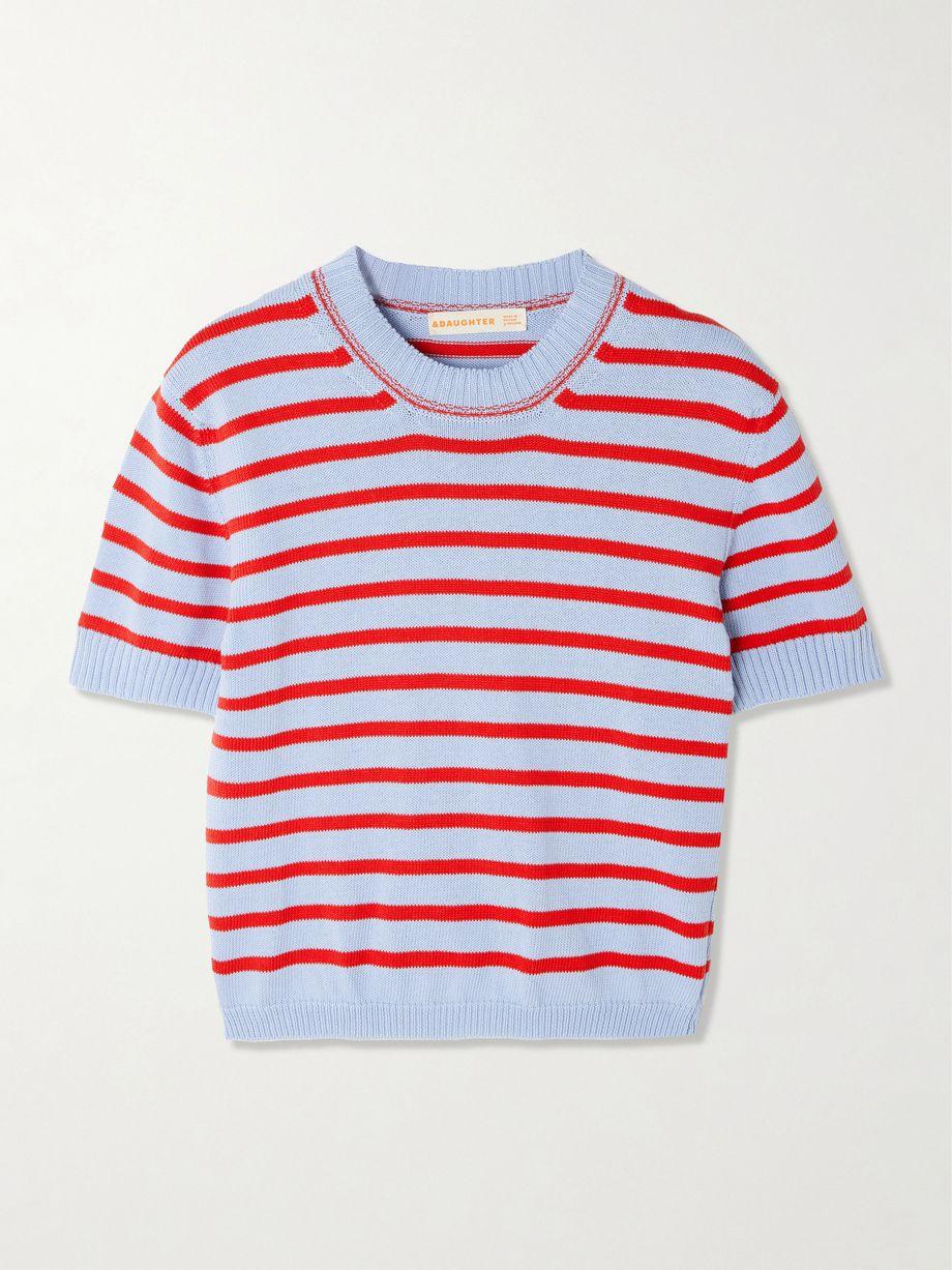 Shona striped organic cotton top by &DAUGHTER