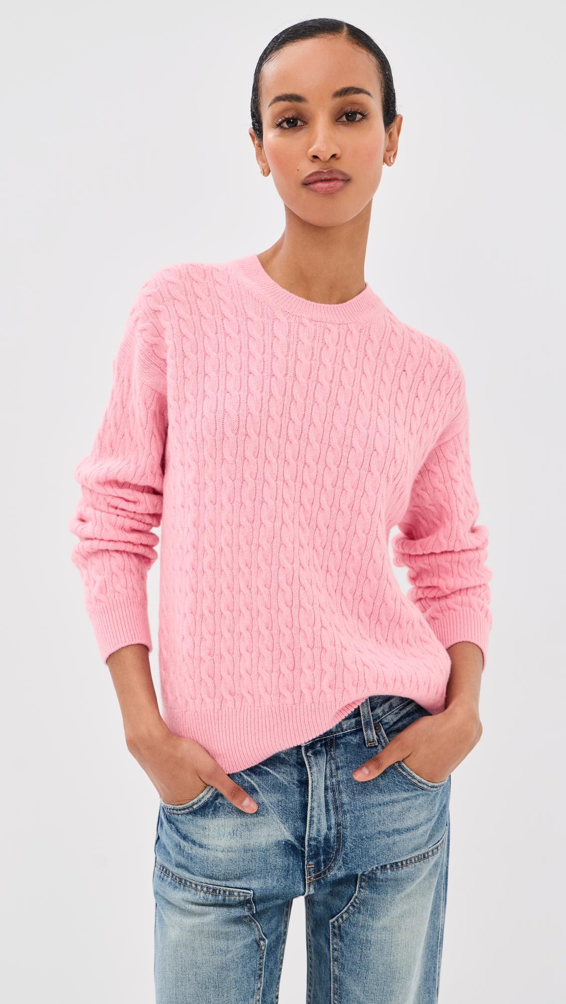 Wool Cable Knit Pullover by &DAUGHTER